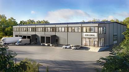 Visualisering ny fastighet Ledig lokal, Kraftvägen 54, Kungsängen, Upplands-Bro