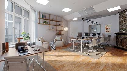 Rendering Ledig lokal, Barnhusgatan 10, Norrmalm, Stockholm