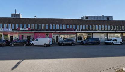 Utsidan av lokalen Brunnbyvägen 15