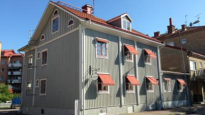 Kanalkontoret från gatan Ledig lokal, Östra Kanalgatan 10, Haga, Karlstad