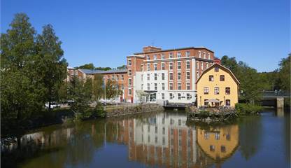 Lokalen ligger högst upp i huset Forsgränd 12