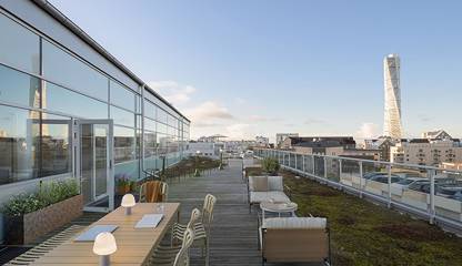 E-stylad takterrass mot norr Östra Varvsgatan 4