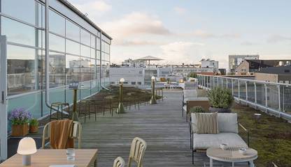 E-stylad bild takterrass mot norr Östra Varvsgatan 4