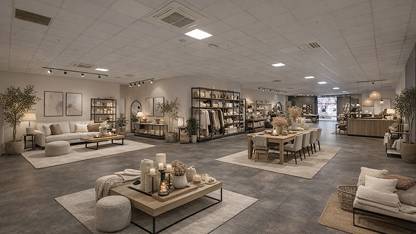 Förslag på möblering i butiken Ledig lokal, Kungsgatan 29, Eskilstuna centrum, Eskilstuna