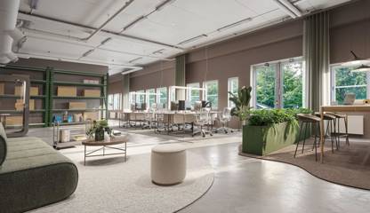 Förslag på utformning av lokalen Kungsängsvägen 25