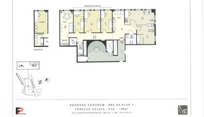 Befintlig planlösning Bredängstorget 5, 3 trappor