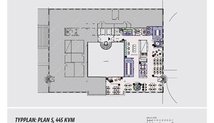 Planritning 445 kvm Telegrafgatan 6