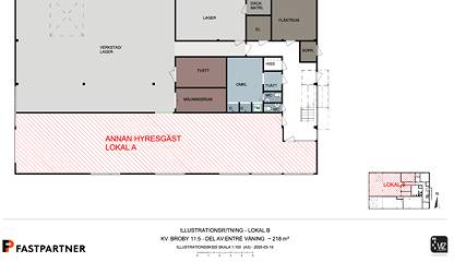 Ritning Plan 1 Östra Bangatan 20