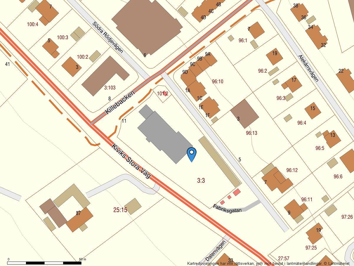 Killebacken 11, Kivik