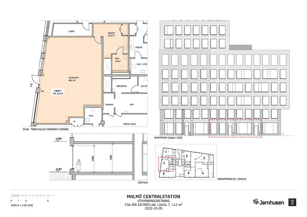 Lokgatan 6, Malmö C / Centralstationen