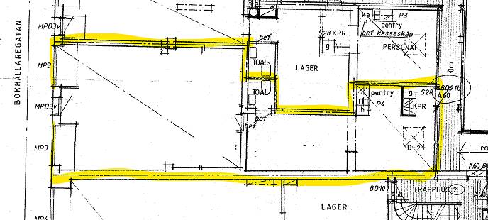 Bokhållareg.1, Centralt