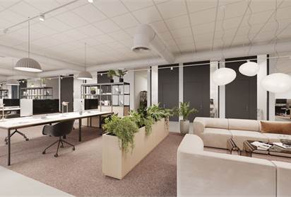 Kontorsmiljö (rendering)