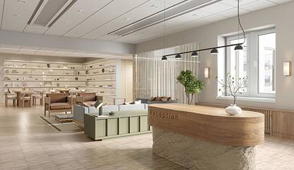 Visionsbild reception Kungsgatan 12-14