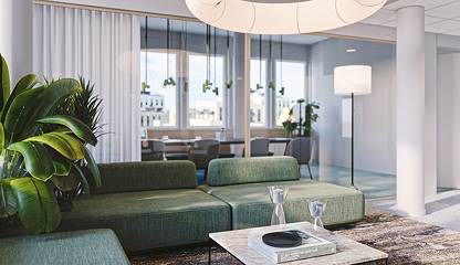 Lounge och mötesrum Hälsingegatan 40