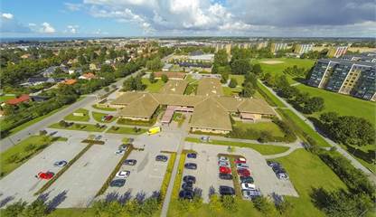 Drönarbild över fastigheten Svenshögsvägen 6