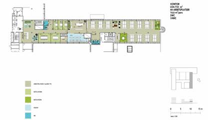 Visionsbild - planlösning 723 kvm Kungsgatan 43