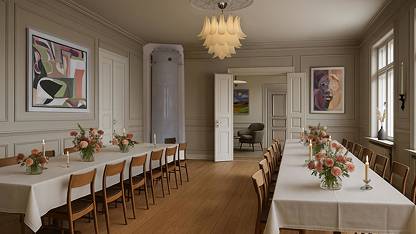 Visionsbild stora salen Ledig lokal, Residensgatan 18, Centrum, Vänersborg