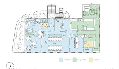 Planlösning vån. 1 av 2 Residensgatan 18
