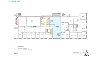 Planlösning vån. 2 Rådmansgatan 24