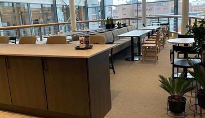 Gemensamma pentryn på våningsplan Lindholmspiren 9
