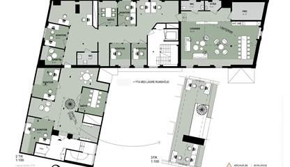 Planskiss Sveagränd 1