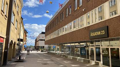 Fasad Ledig lokal, Åsgatan 23, Centrum, Falu