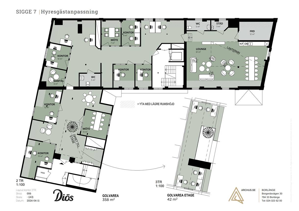 Sveagränd 1, Centrum