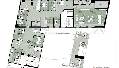 Planskiss Sveagränd 1