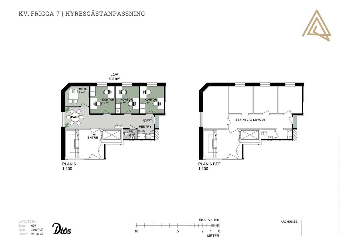 Målaregatan 1, Centrum