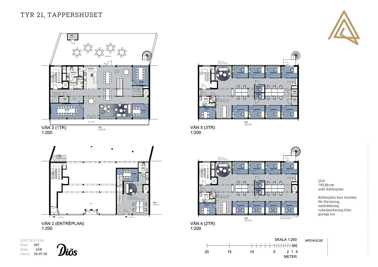 Borganäsvägen 38, Centrum