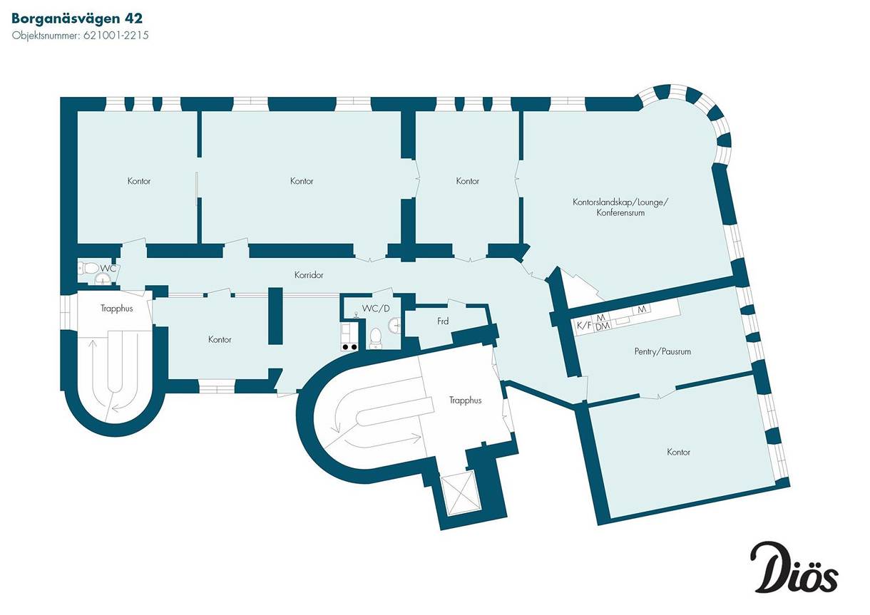 Borganäsvägen 42, Centrum