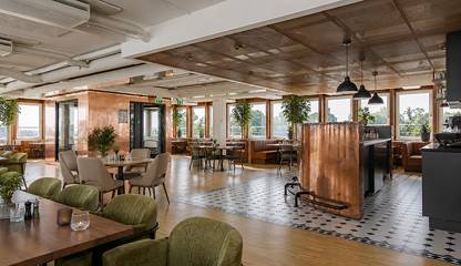 Pentry & bar med matsal på plan 8 Norrtullsgatan 6