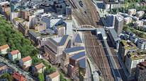 Pendeltåg, tvärbana, bussar och tunnelbanans gröna linje med start 2028. Pyramidvägen 7