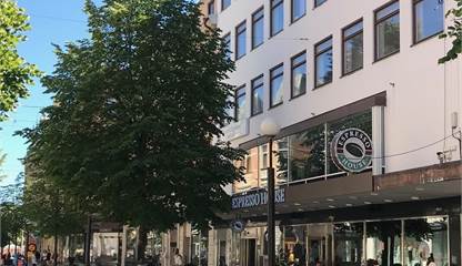 Fasadbild fastigheten Storgatan 25-27