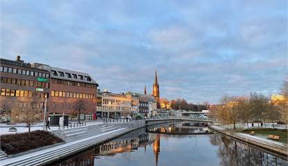 Fastigheten Sjögatan 23 och Selångersån Sjögatan 23