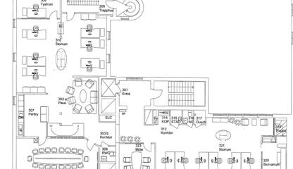 Planritning 386 kvm Bankgatan 15